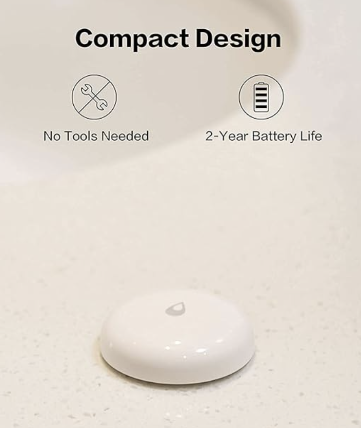 Water and fluid leak detection sensor