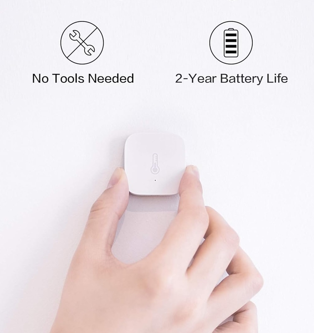 Wireless temperature and humidity sensor